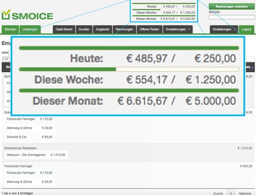 word-vs-smoice-leistungsazeige